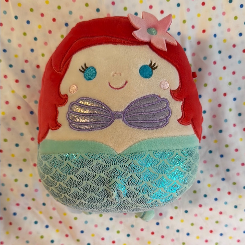 Disney Ariel Squishmallows Plush Toy (Little Mermaid) EUC